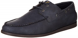 Amazon Brand - House & Shields Men's Clooney Navy Boat Shoe_8 UK (SS21-09)