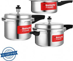 Butterfly Aluminium Pressure Cooker 2,3,5 L capacity 2 L, 3 L, 5 L Pressure Cooker  (Aluminium)