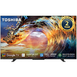 TOSHIBA 139 cm (55 inches) 4K Ultra HD Smart QLED Google TV 55M550LP (Black)