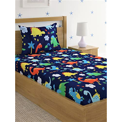 Home Sizzler 144 Tc Microfibre Kids Jungle Single Bedsh...