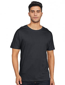 OOBANI Men's Solid Oversize Fit Tshirt&Polo (OB1W21MHK013_Navy S)