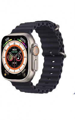 MJDCNC U9 Ultra Big Smart Watch with 2.09" (49mm) HD Display Soof, Fastmart Watch Bluetooth Calling, Heart Rate, Sports Mode, Sleep Monitoring with Waterpr Charge Walking, Running, Cycling(Black)