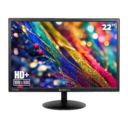 Zebronics Ea122 Led Monitor with Hd+ 1680X1050, 2000000:1 Contrast Ratio (Dynamic), 250Cd/M Brightness (Max), Wall Mountable, Dual Input Hdmi & Vga, 16:10 Aspect Ratio, 16.7M Colors, Black