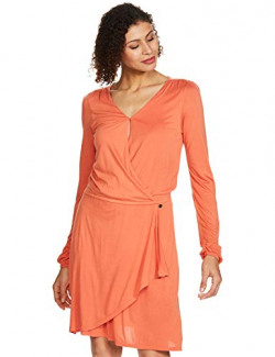 U.S. POLO ASSN. Womens_US Polo_DR(8903952900447_UWDR0056_wrap Knit Dress_L)