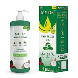 My Dr. Pain Oil Relief Oil - Relieves Joint Pains & Body Pains - Aromatic, Non-Sticky & Stain-Free, Standard - 250 Ml (250ml)