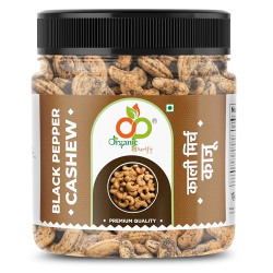 Organic Purify Premium Black Pepper Flavoured Roasted Dry Nut Cashew Snacks | Rich in Protein | Crunchy & Delicious Jar Pack 1 KG