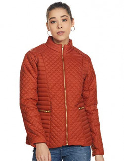 Amazon Brand - Eden & Ivy Women's Jacket Quilted Jacket Brown Rust Xs