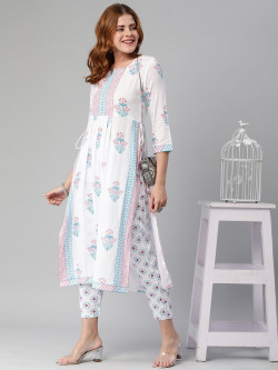 KALINI Ethnic Motifs Kurta With Trousers