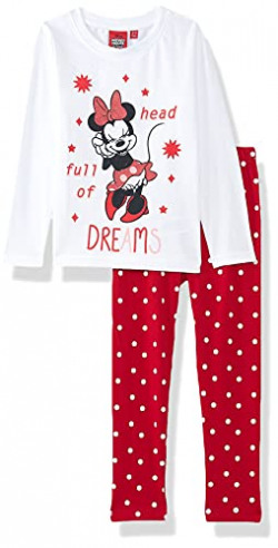 COLT KIDS Girl's Cotton Cartoon Pajama Set (CLJGCOT20019ASO_Assorted_2 Years-3 Years)