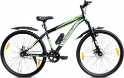 LEADER Stark MTB Cycle/Bike with Dual Disc Brake and Complete Accessories 29 T Mountain Cycle(Single Speed, Black)