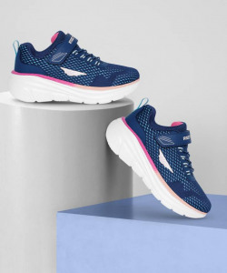 Velcro Walking Shoes For Boys & Girls(Dark Blue)