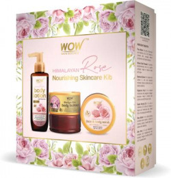 WOW SKIN SCIENCE "Himalayan Rose Gift Box - Nourishing Skincare Kit For Light Hydration & Exfoliation Normal To Oily Skin "(3 Items in the set)