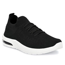 layasa Comfotable Lightweight Casual Lace-Up Sneaker for Women/Girls_4 Black