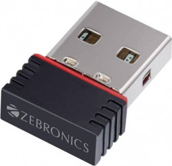 ZEBRONICS ZEB-USB150WF1 WiFi Mini USB Adapter(Black)