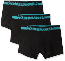 Chromozome Men's Cotton Blend Classic WS 5 (Pack of 3) Trunk_V144 Blk_Large