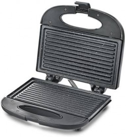 Prestige by Prestige PGFSP - Spatter Coated Non-stick Sandwich Toasters With fixed Plate Grill(Black)