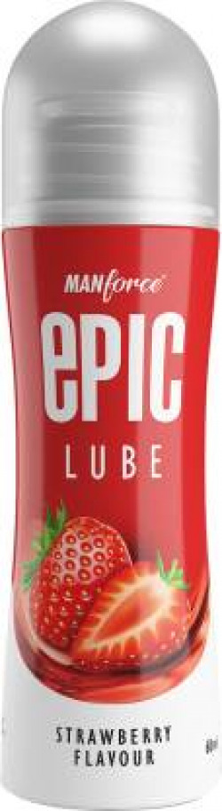 MANFORCE Epic Water Based Lube Strawberry Gel for Men & Women Lubricant(60 ml)