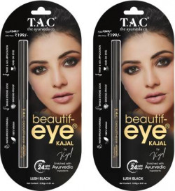 TAC - The Ayurveda Co. Beautif-eye Kajal, Smudge & Waterproof & Lasts upto 24 Hours(Black, 0.7 g)