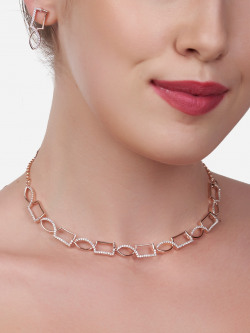 AMI Rose Gold-Plated Jewellery Set