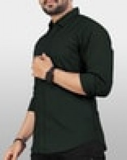 Men Regular Fit Shirt with Patch Pocket