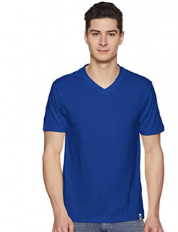 Macroman M-Series Men's Solid Regular Fit Undershirt (MS222_Royal Blue M)