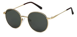 Vincent Chase by Lenskart | Grey Round Stylish Sunglass...