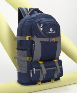 Fast look Expandable Travel Outdoor Sport Camping Hiking Trekking Bag Rucksack  - 60 L(Blue)