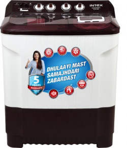 Intex 8 kg Semi Automatic Top Load Washing Machine 
