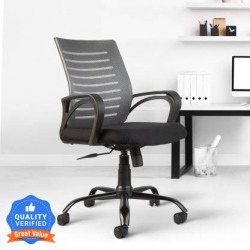 CELLBELL Desire C104 Mid Back Comfortable Fabric Office Executive Chair(Grey, DIY(Do-It-Yourself))