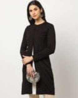 Front Open Flat Knit Cardigan