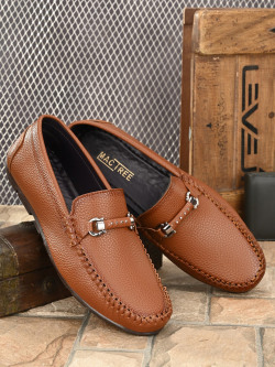 Mactree Men Tan PU Loafers Starts From 610