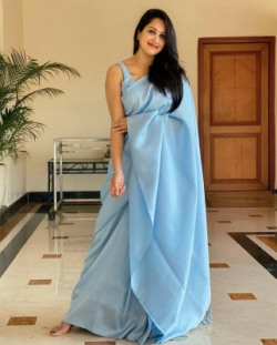 VAKHARIYAFAB Woven, Self Design Bollywood Jacquard, Pure Silk Saree(Light Blue)