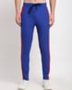Men Striped Straight Track Pants