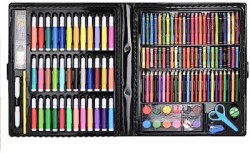 GLOWENTERPRISE e art Set for kids | Drawing & Painting kit (150 Pcs Set)