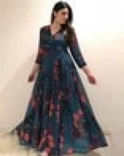 Women Floral Print Fit & Flare Dress 