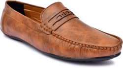 AKIKO LaserCut Loafers For Men(Tan)