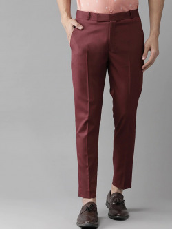 FUBAR Men Comfort Mid-Rise Easy Wash Cotton Trousers