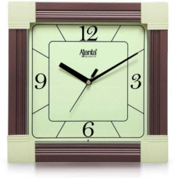 AJANTA Analog 25 cm X 25 cm Wall Clock(Brown, With Glass, Standard)