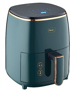 Pigeon Healthifry Digital Air Fryer, 360 High Speed Air Circulation Technology 1200 W with Non-Stick 4.2 L Basket - Green