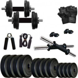 lifecare products Pvc Home Gym Combo (Weight 2.5 kg X 4) Adjustable Adjustable Dumbbell(10 kg)