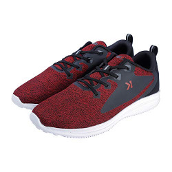 eeken Red/Black Athleisure Lightweight Casual Shoes for Men (by Paragon,Size-7)