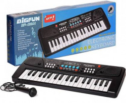 ROYALDEALS - RD BF_430A1 BIGFUN Piano Keyboard Toy with Mic, USB Cable & Sound Recording Analog Portable Analog Portable Keyboard(37 Keys)