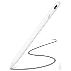 ESR for Apple iPad Pencil with Tilt Sensitivity, Stylus Pen for Apple iPad 10/9/8/7/6, iPad Pro 11, iPad Pro 12.9, iPad Mini 6/5, and iPad Air 5/4/3, Palm Rejection, Magnetic Attachment, White