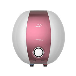 V-Guard Pebble Shine 3kW 10 Litre Water Heater (Geyser) with 33% Faster Heating, ABS Body | BEE 5 Star Rating | Advanced Multi-layered Safety Features | Free PAN India Installation & Connection Pipes