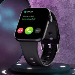 Noise Impact 2  HD Display with Bluetooth Calling, Metallic Build & Functional Crown Smartwatch(Black Strap, Regular)