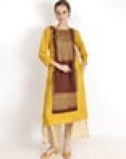 Printed Round-Neck Straight Kurta
