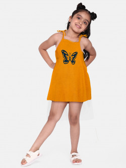 A.T.U.N. Girls Graphic Printed A-Line Mini Dress