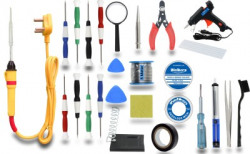 Walkers Electronic 26in1 Glue Gun Combo Kit Set with Soldering Iron Standard Temperature Corded Glue Gun(7 mm)
