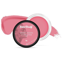 Baked Beauty Sweet Tooth Lip and Cheek Tint | contains Vitamin E & Shea Butter | Mousse Concept & Velvet Feel | Creamy Lightweight & Easily Merge with Lips & Skin