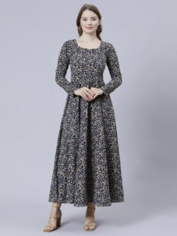 Dhakre fashion Women Floral Print Anarkali Kurta